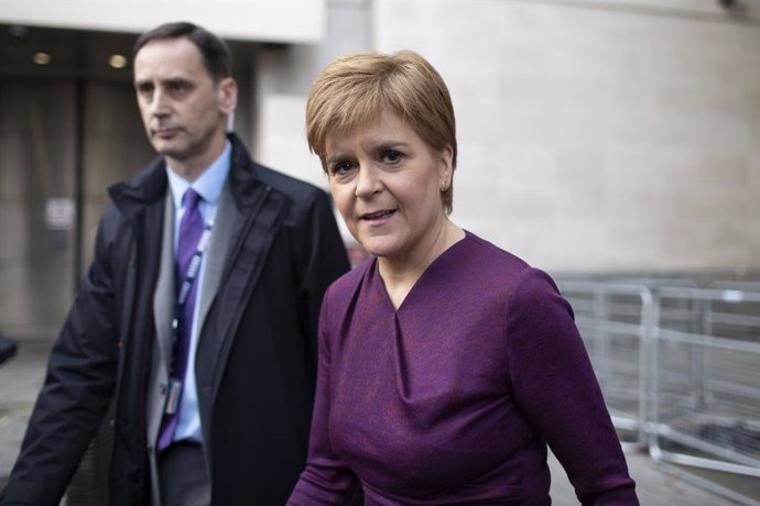 Archivo - December 8, 2019, London, London, UK: London, UK. First Minister of Scotland Nicola Sturgeon departs the BBC after appearing on The Andrew Marr Show.