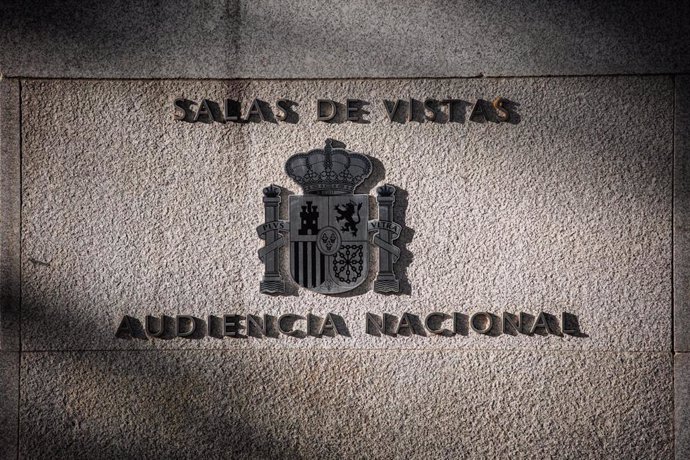 Archivo - Fachada de sala de vistas de la Audiencia Nacional