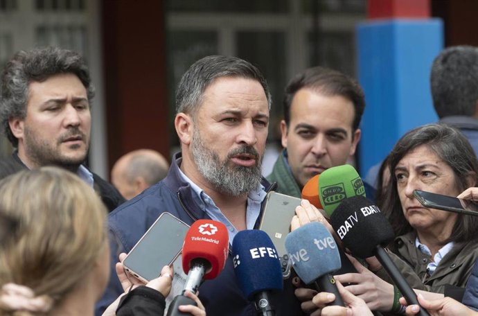 El presidente de Vox, Santiago Abascal