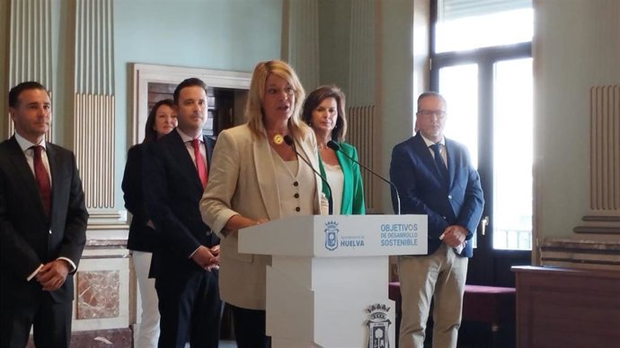 La alcaldesa de Huelva, Pilar Miranda.