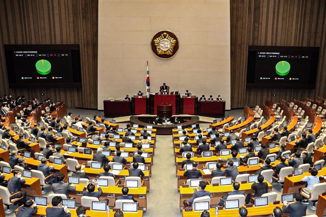 Archivo - Imagen de archivo de la Asamblea Nacional de Corea del Sur.