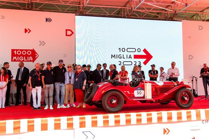 Andrea Vesco and Fabio Salvinelli on 1929 Alfa Romeo 6C1750 SS Zagato