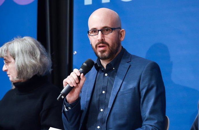 Archivo - El secretario de Economía de Podemos y secretario de Estado, Nacho Álvarez, interviene durante el acto Vivir, no sobrevivir: del Ingreso Mínimo Vital a la Renta Garantizada', en el espacio Bertelsmann, a 14 de enero de 2023, en Madrid (España
