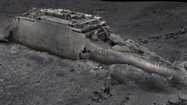 Archivo - Recreación en 3D de los restos del Titanic