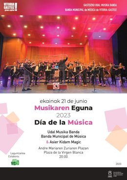 Cartel del concierto por el Día de la Música