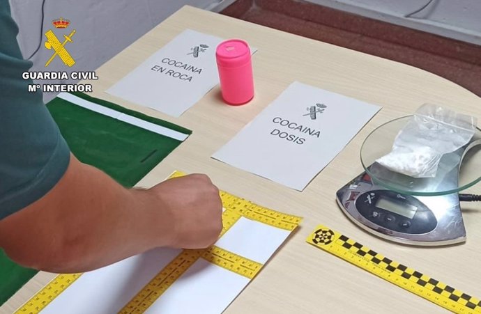 Droga incautada a detenido en Montehermoso