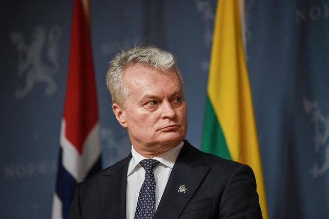Archivo - El presidente de Lituania, Gitanas Nauseda, en Noruega