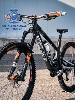 Bicicleta recuperada por la Policía Nacional en una foto de archivo