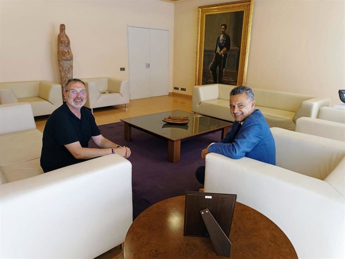 Escobar, con Rubén Antoñanzas