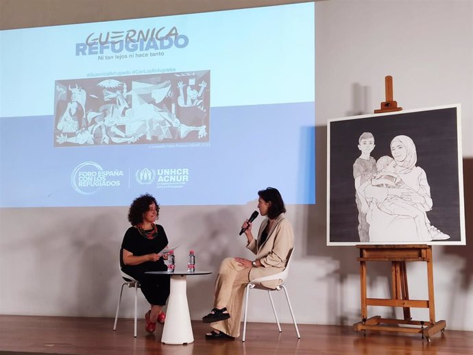 Presentación de 'Guernica Refugiado' en el Centre del Carme Cultura Contempornia (CCCC) de Valncia