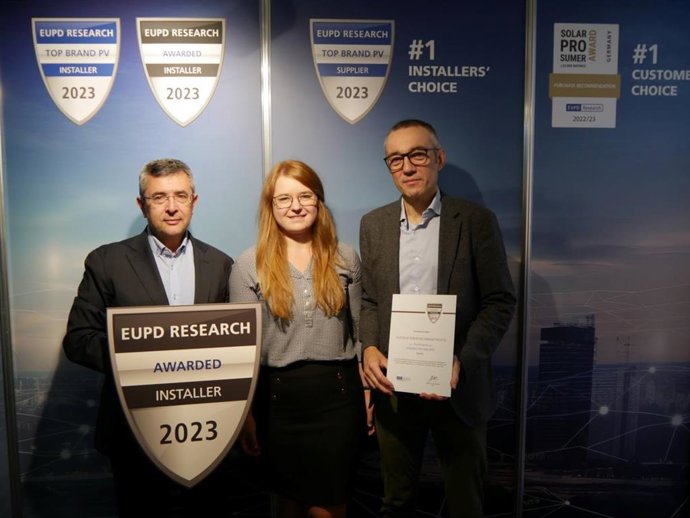 Ecotelia recibe en Alemania el premio EUPD Research al mejor instalador de energías renovables en España
