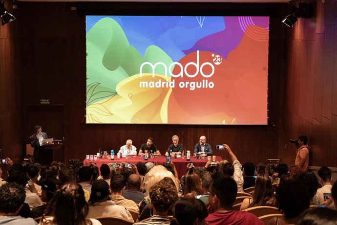 Presentación de la programación oficial de MADO 2023 (Madrid Orgullo), en el Museo Nacional Thyssen-Bornemisza