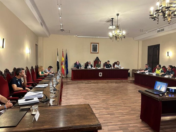 Reunión de la Junta de Seguridad Local para la celebración de los Sanjuanes de Coria (Cáceres)