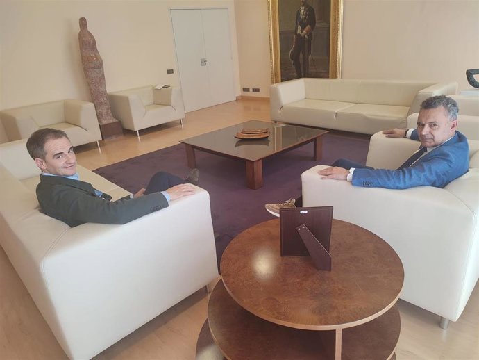 Escobar, con Miguel Sáinz