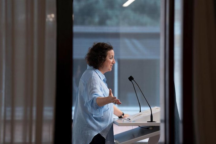 Archivo - La portavoz del Partido Socialista de Cataluña en el Parlament, Alícia Romero, comparece en rueda de prensa sobre la condena del TSJC a la presidenta de Junts, en el Parlament, a 30 de marzo de 2023, en Barcelona, Cataluña, (España).  Archivo.