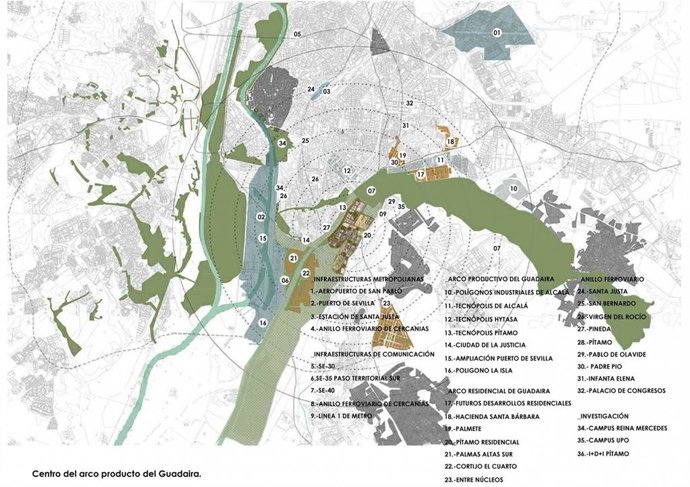 Mapa de ubicación del proyecto Pítamo en el Sur de la ciudad.