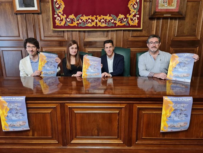Presentación de la Noche Cultural de San Juan en Teruel.