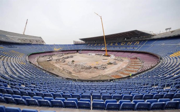 Obras en el Spotify Camp Nou en el marco del 'Espai Bara'