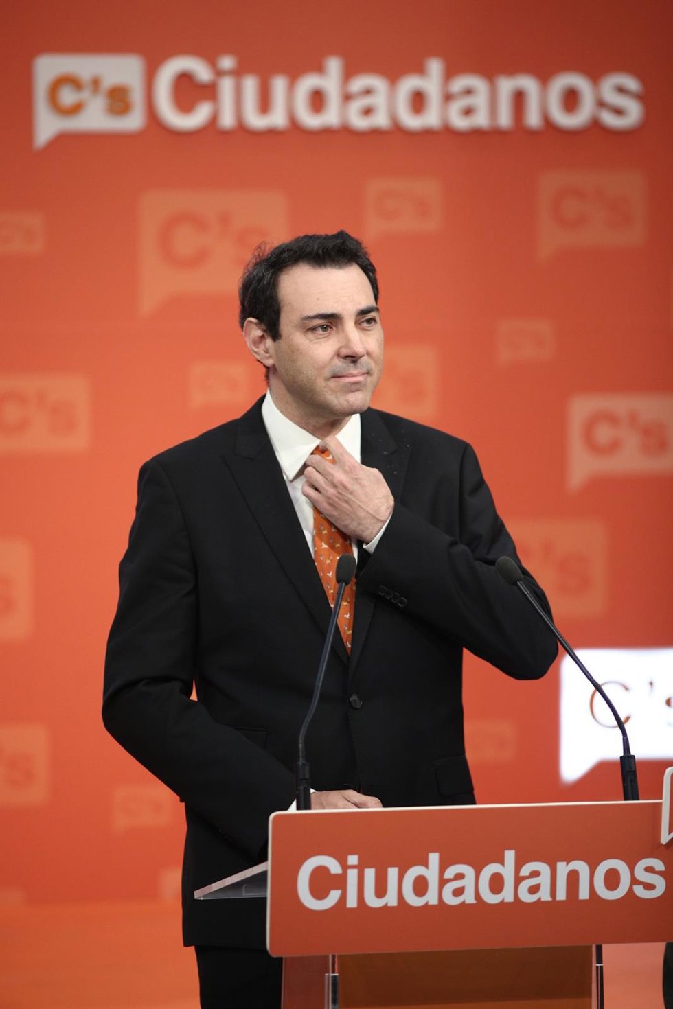 Archivo - Juan Carlos Bermejo ofrece una rueda de prensa para presentar su candidatura a la Presidencia de Ciudadanos (C's)