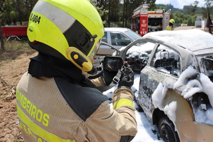 Simulacro transfronterizo en Salvaterra do Miño (Pontevedra).