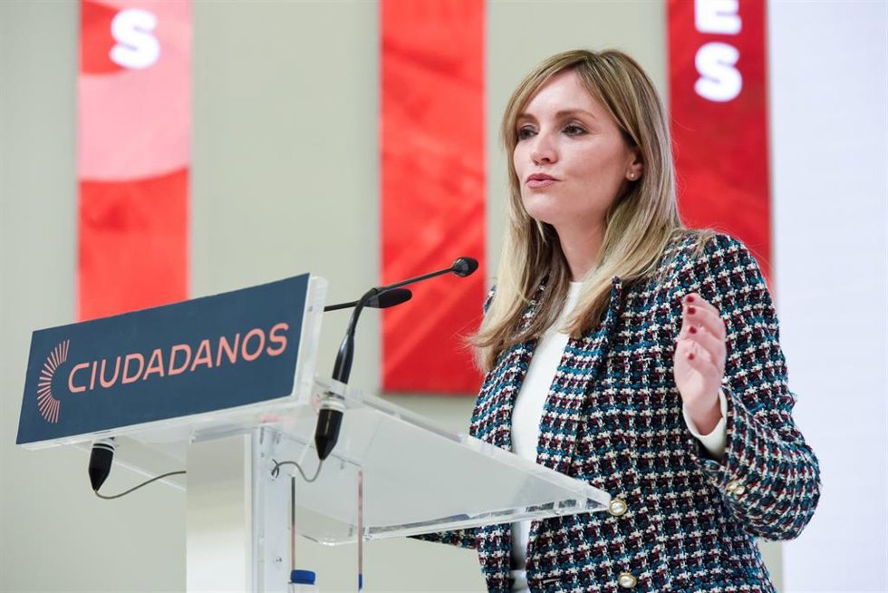 Archivo - La portavoz política de CS, Patricia Guasp, ofrece una rueda de prensa