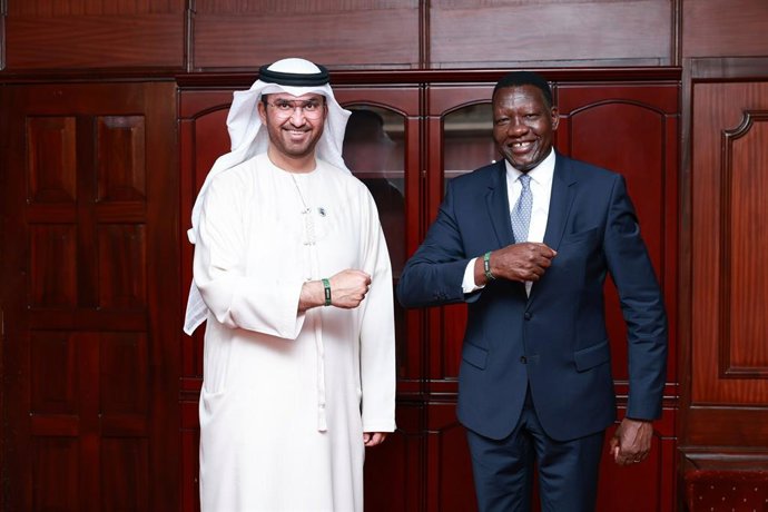 COP28 President-Designate Dr Sultan Al Jaber met with Hon. Davis Chirchir, Kenyas Cabinet Secretary for Energy at the Africa Energy Forum.