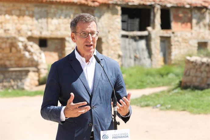 El líder del Partido Popular, Alberto Núñez Feijóo