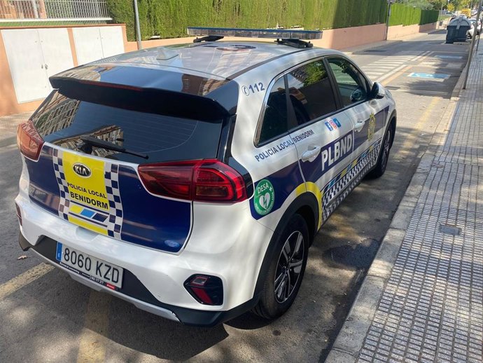 Imagen de archivo de un coche de la Policía Local de Benidorm (Alicante).