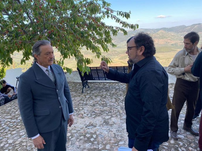 Rodaje de la película 'La sombra del quebrantahuesos'