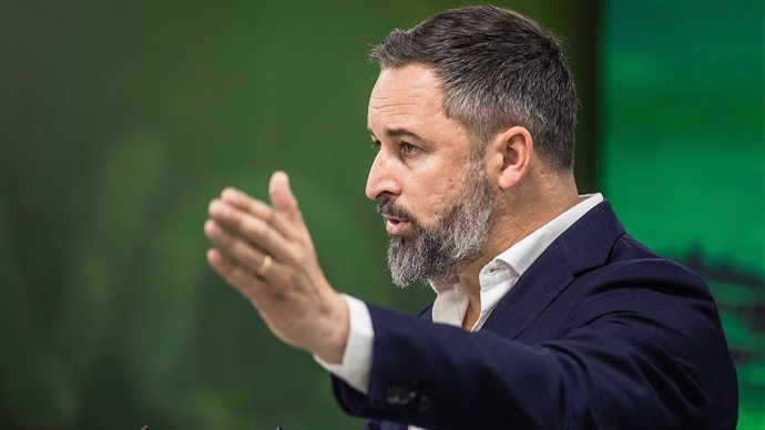 El presidente nacional de Vox, Santiago Abascal.