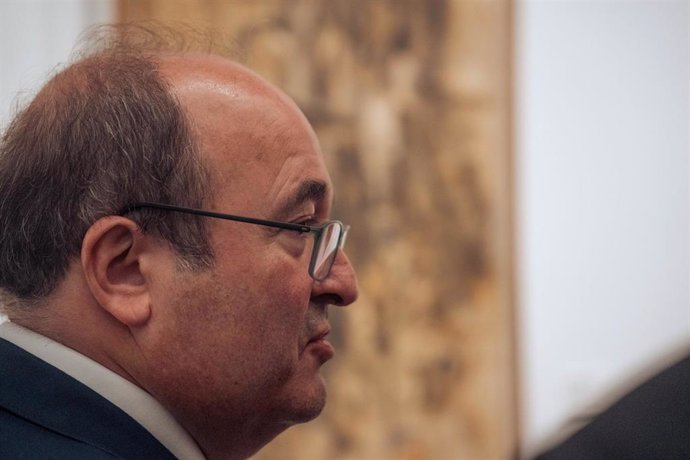 Ministro de Cultura, Miquel Iceta, en el Museo Nacional del Prado, a 12 de junio de 2023, en Madrid (España). 