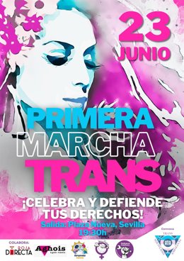 Cartel de la marcha convocada por la Asociación Trans de Andalucía.