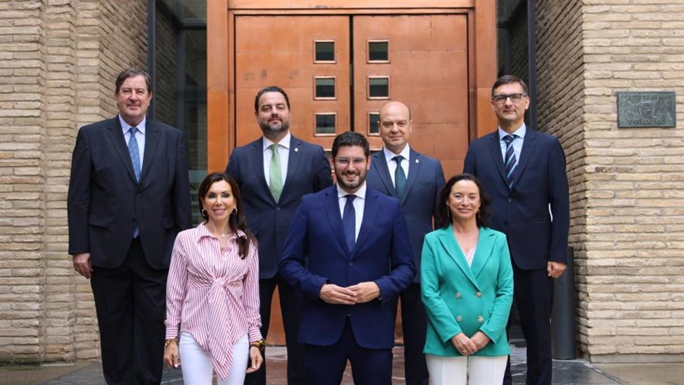 El grupo parlamentario de VOX en las Cortes de Aragón