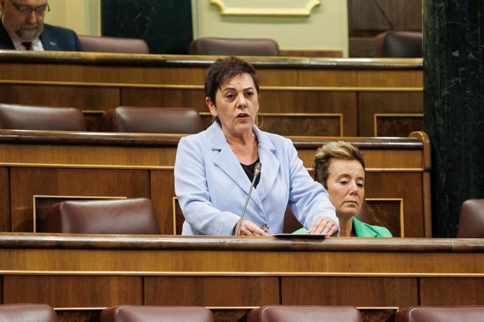 Archivo - La portavoz de EH Bildu en el Congreso, Mertxe Aizpurua