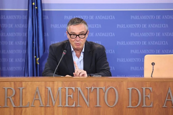 El portavoz de Vox en el Parlamento andaluz, Manuel Gavira, este miércoles