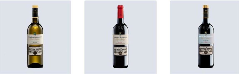 Vinos de la bodega Marqués de la Concordia