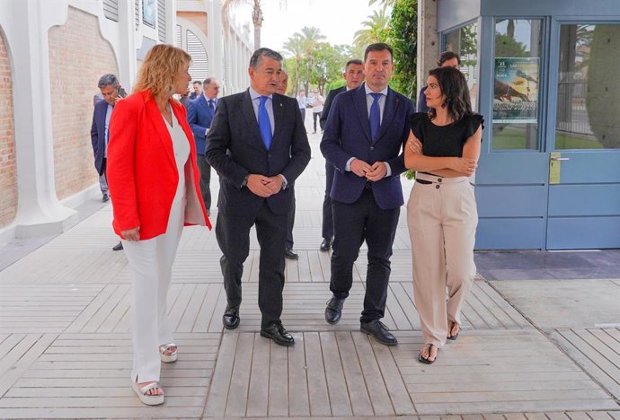 El consejero de Presidencia, Interior, Diálogo Social y Simplificación Administrativa, Antonio Sanz, este miércoles en Huelva.