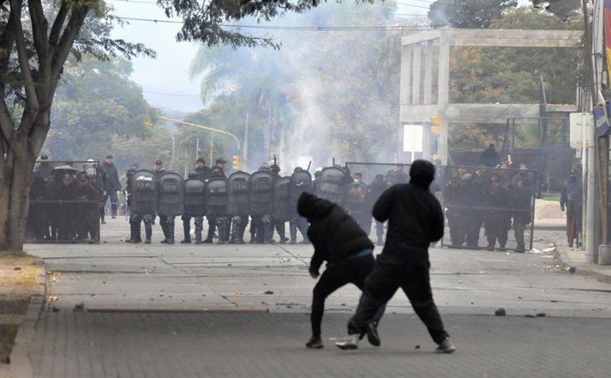 Protestas en la provincia de Jujuy (Argentina) por la modificación de la Constitución provincial