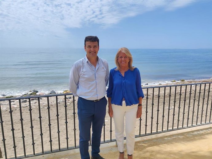 Ángeles Muñoz y Cristóbal Garre en Marbella.