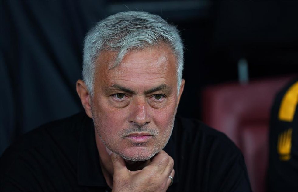 Jose Mourinho, en la final de la Liga Europa 2022-2023. 