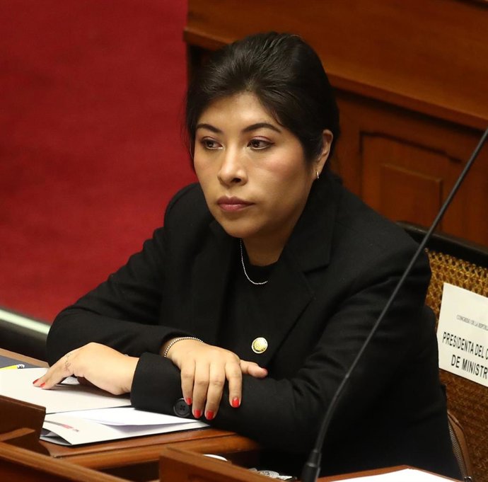 Archivo - La ex primera ministra de Perú Betssy Chávez