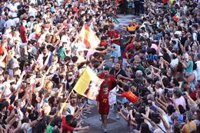 Los Palacios (Sevilla) homenajea a Jesús Navas, Fabián Ruiz y Gavi tras ganar la Liga de Naciones con la Selección