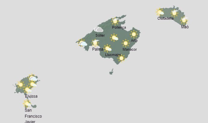 El tiempo hoy jueves, 22 de junio, en Baleares.