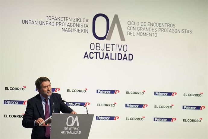 El consejero delegado de Repsol, Josu Jon Imaz, en un encuentro de El Correo en Bilbao