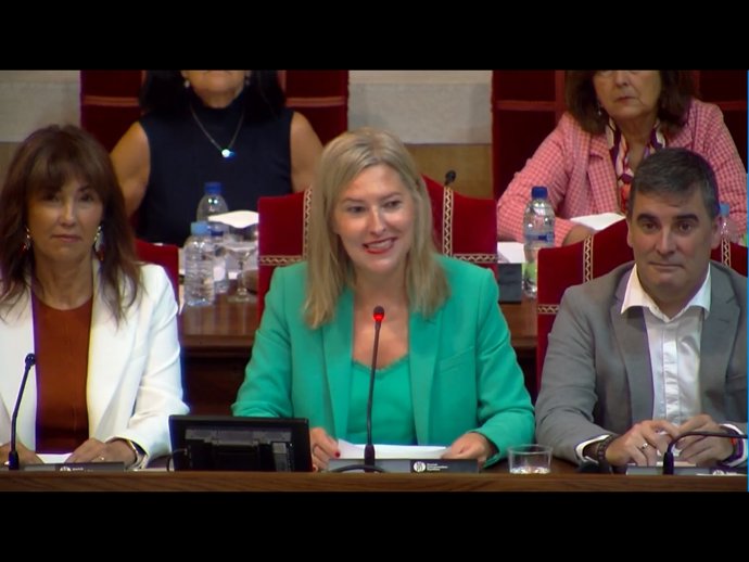 La presidenta de las Juntas Generales de Bizkaia, Ana Otadui.