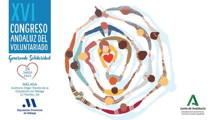 Málaga.- El XVI Congreso Andaluz del Voluntariado se celebrará en Málaga el próximo 26 de junio