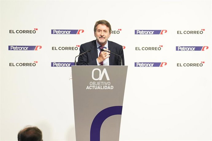 El consejero delegado de Repsol, Josu Jon Imaz, durante el foro La industria, motor de Europa, en el Palacio Euskalduna, 22 de junio de 2023, en Bilbao, Vizcaya, País Vasco (España).