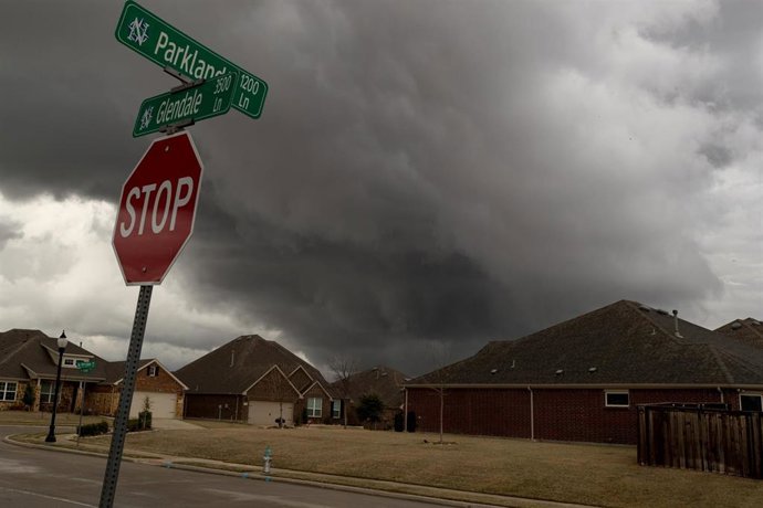 Archivo - Una foto de archivo de una tormenta en Northlake, Texas (EEUU)