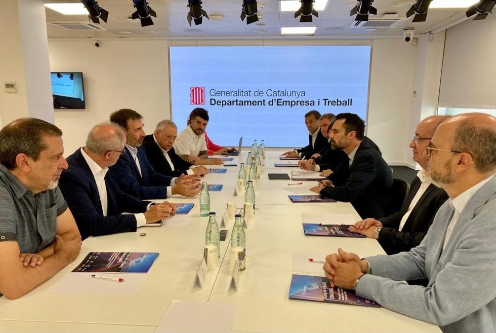 Moment de la reunión.