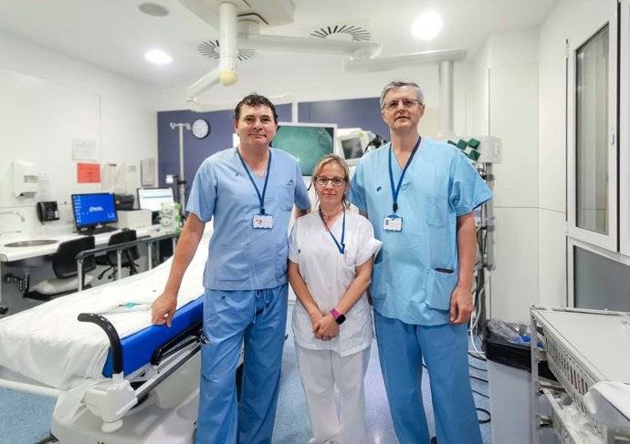 Imagen del equipo del Parc Taulí que ha realizado la intervención